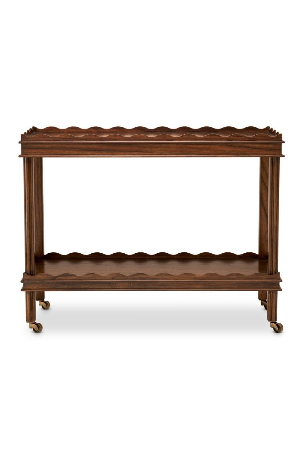 Brown Scalloped Trolley | The Met x Eichholtz Harrold | Oroa.com