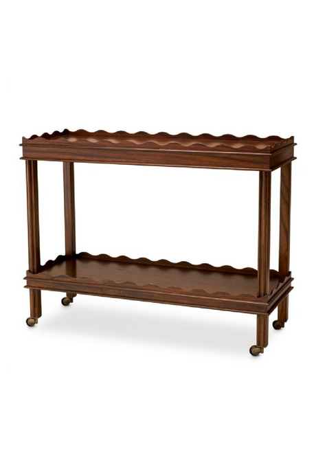 Brown Scalloped Trolley | The Met x Eichholtz Harrold | Oroa.com