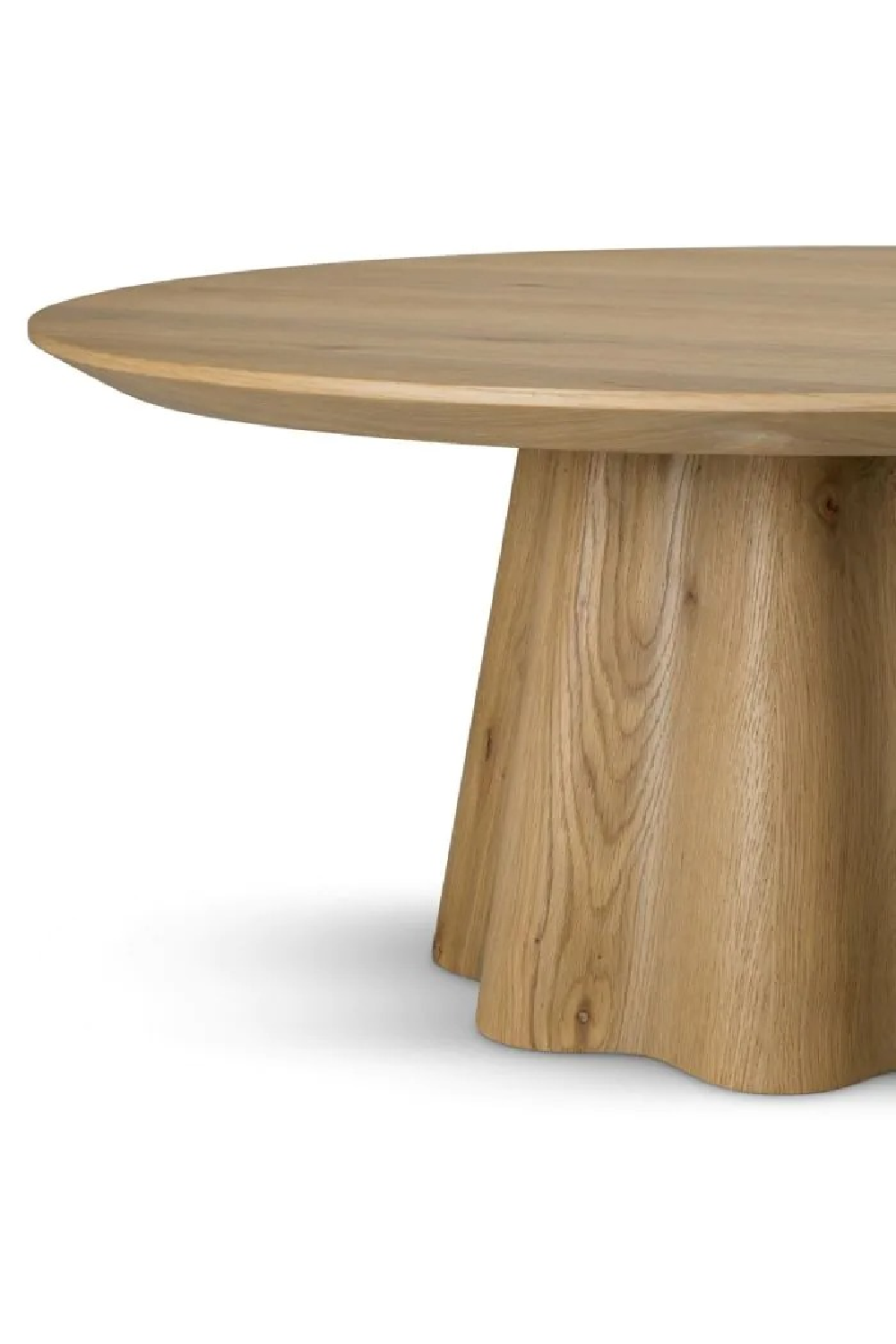 Oak Veneer Round Coffee Table | Eichholtz Papyrus | Oroa.com