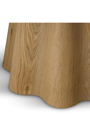 Oak Veneer Round Coffee Table | Eichholtz Papyrus | Oroa.com