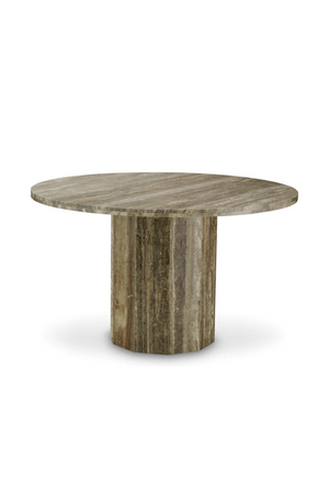 Round Travertine Dining Table | Met x Eichholtz Florence | Oroa.com