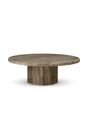 Round Travertine Coffee Table | Met x Eichholtz Florence | Oroa.com