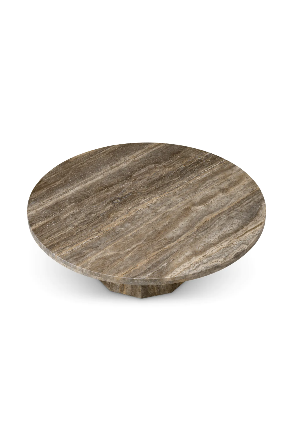 Round Travertine Coffee Table | Met x Eichholtz Florence | Oroa.com