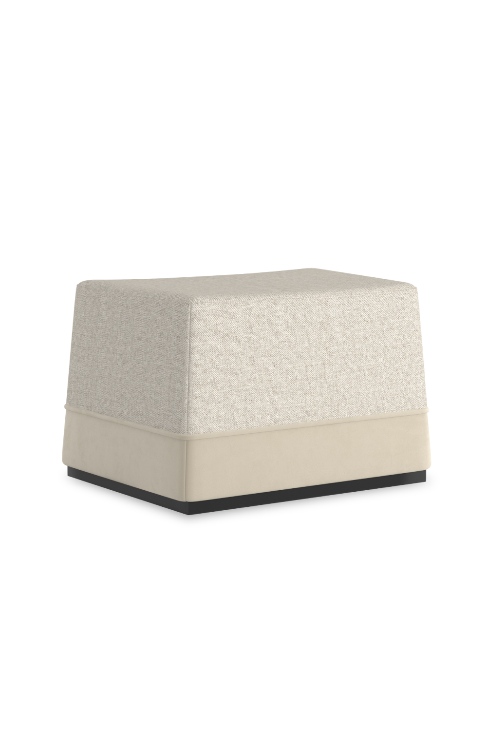 Gray Tweed Ottoman | Caracole Et Voila | Oroa.com