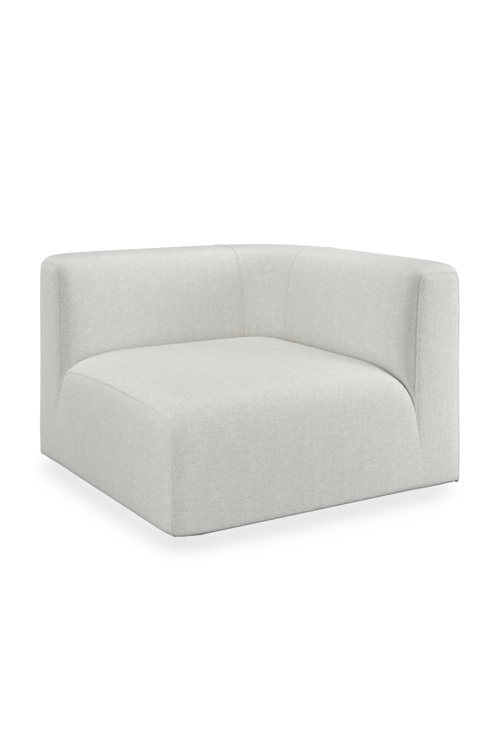 White Ribbed Linen Lounge Chair | Caracole Rhythm | Oroa.com