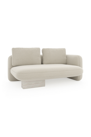 Ecru Linen Loveseat | Caracole Overlap | Oroa.com