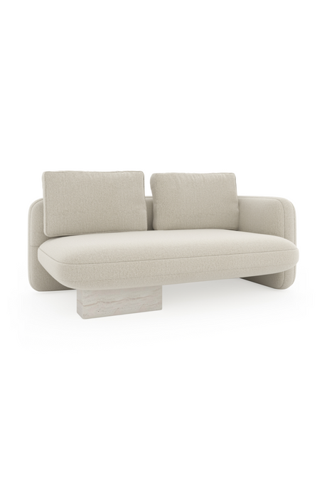 Ecru Linen Loveseat | Caracole Overlap | Oroa.com