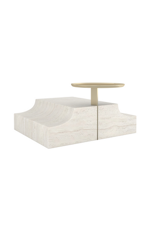 Travertine Wedge Base | Caracole Overlap | Oroa.com