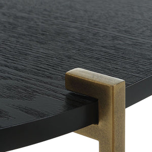   Oval Black Ash Nesting Tables (2) | Oroa.com