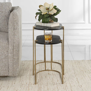   Oval Black Ash Nesting Tables (2) | Oroa.com