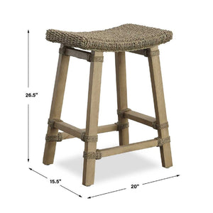  Mango Wood Counter Stool | Oroa.com