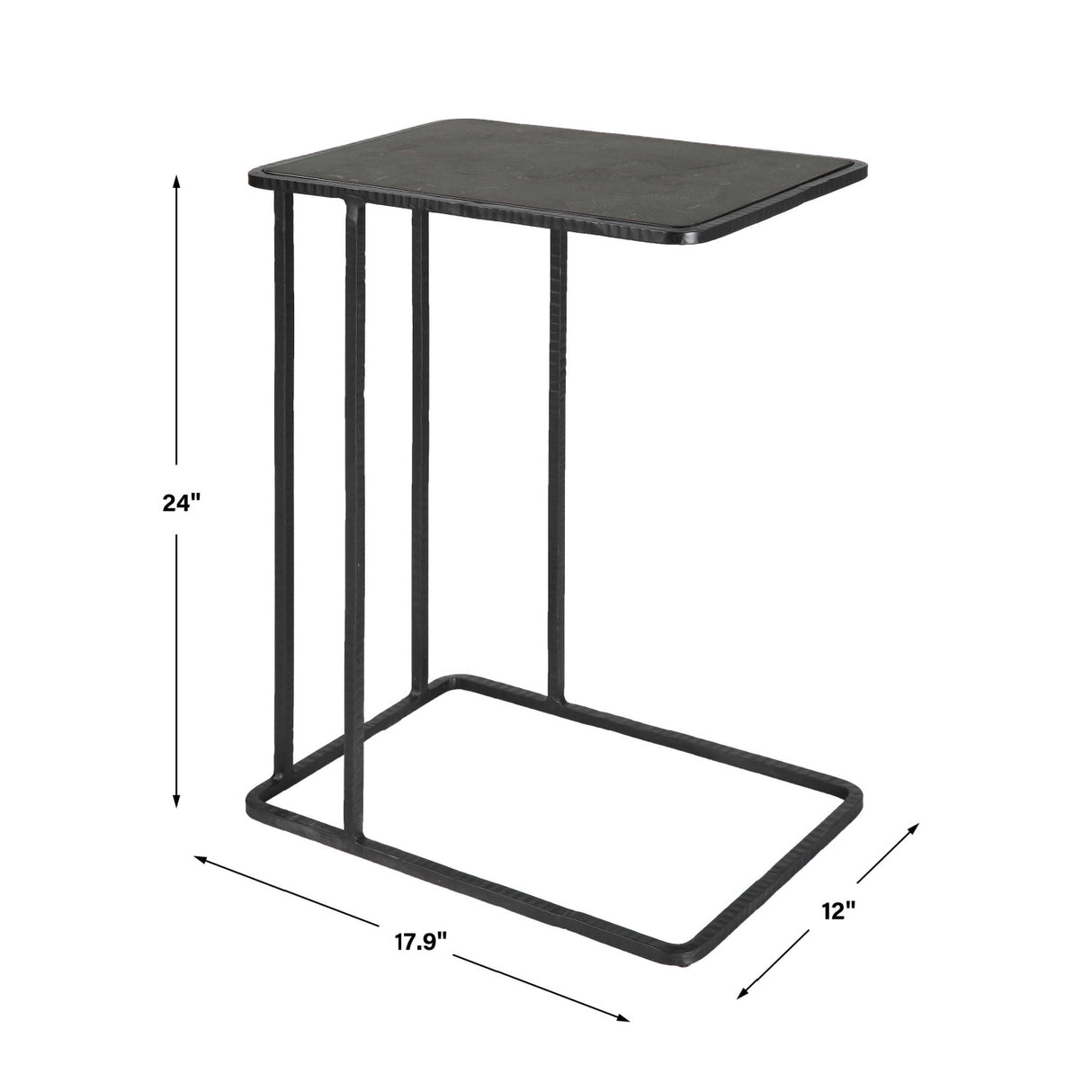   Bluestone C-Shaped Accent Table | Oroa.com