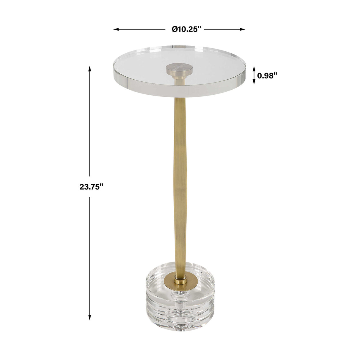   Round Crystal Drink Table | Oroa.com