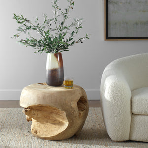   Organic Bleached Teak Side Table | Oroa.com