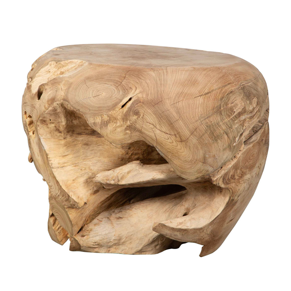   Organic Bleached Teak Side Table | Oroa.com