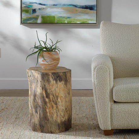   Tamarind Wood Accent Stool | Oroa.com