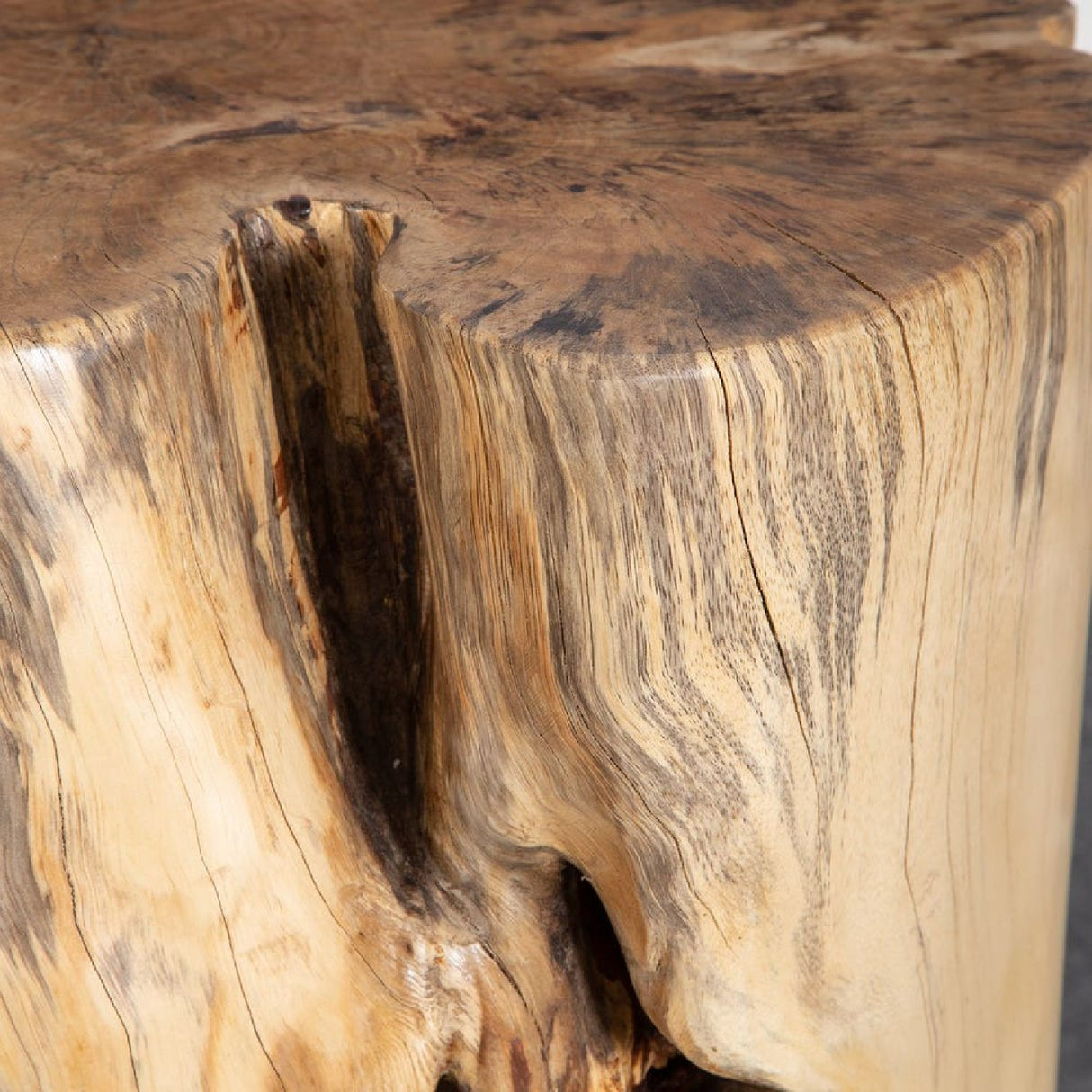   Tamarind Wood Accent Stool | Oroa.com