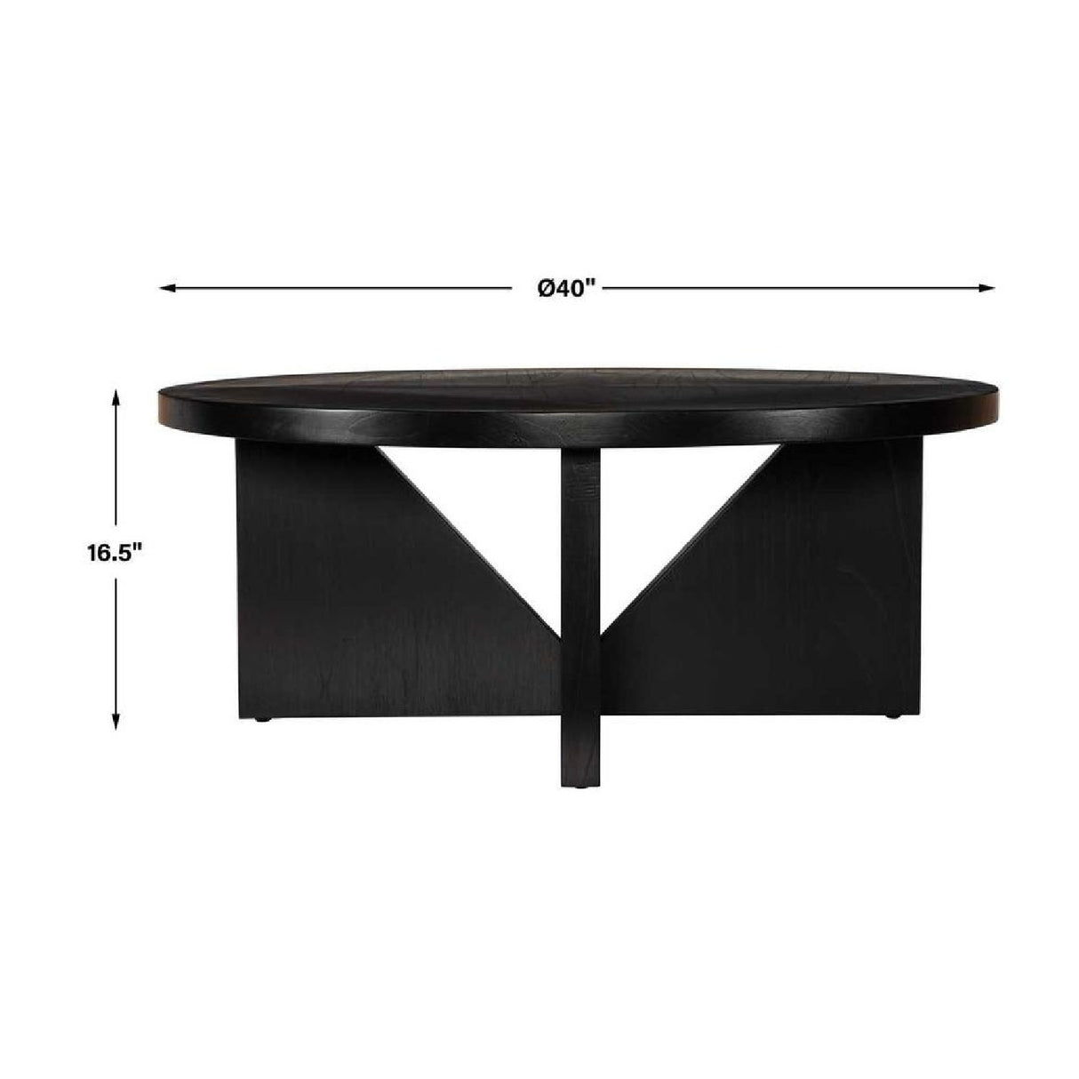   Black Mindi Veneer Coffee Table | Oroa.com