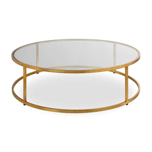   Gold Framed Glass Coffee Table | Oroa.com
