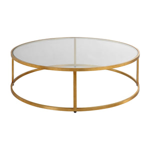   Gold Framed Glass Coffee Table | Oroa.com