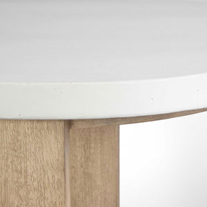   White Limestone Side Table | Oroa.com