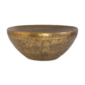   Antique Gold Round Coffee Table | Oroa.com