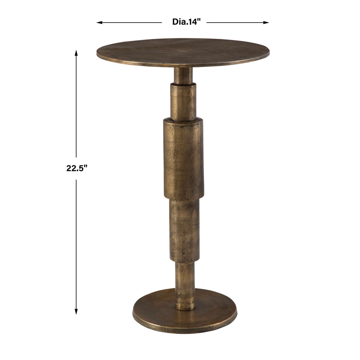   Antique Gold Accent Table | Oroa.com