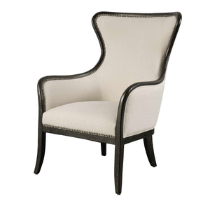   Nail Trimmed Wingback Accent Chair | Oroa.com