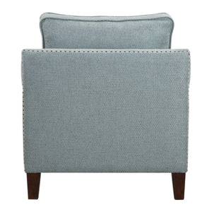   Blue Nail Trimmed Accent Chair | Oroa.com
