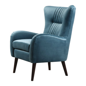   Blue Velvet Tufted Accent Chair | Oroa.com