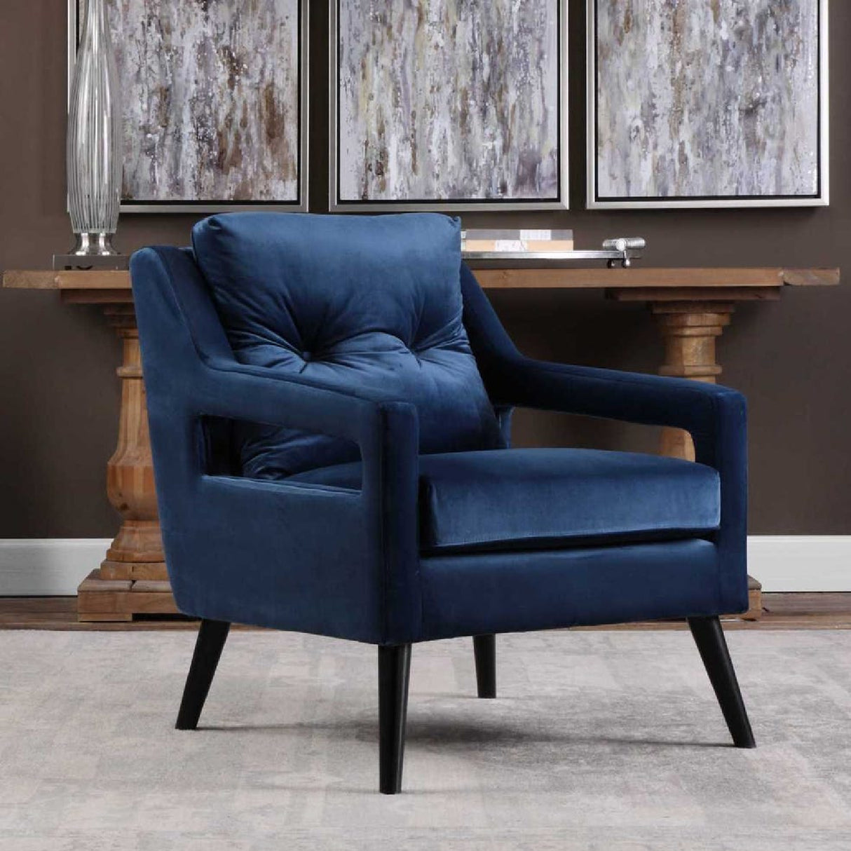   Button-Tufted Lounge Chair | Oroa.com