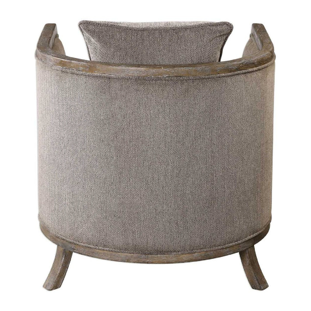   Brown Chenille Accent Tub Chair | Oroa.com