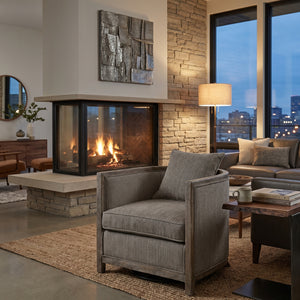   Brown Chenille Accent Tub Chair | Oroa.com