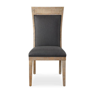   Rustic Gray Fabric Dining Chair | Oroa.com