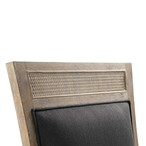   Rustic Gray Fabric Dining Chair | Oroa.com