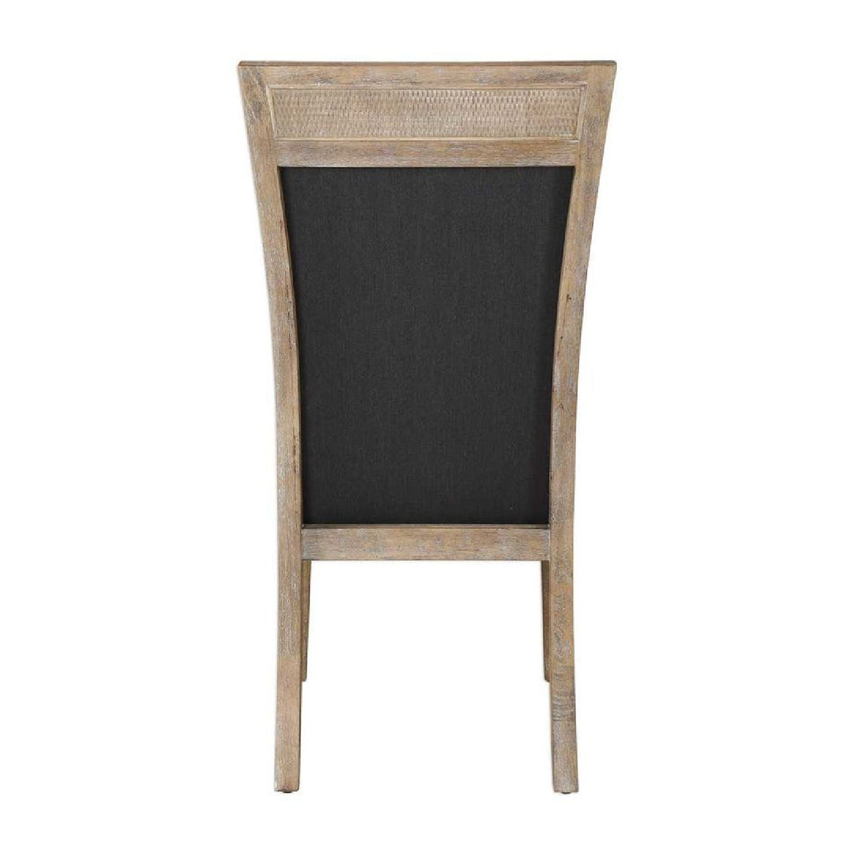   Rustic Gray Fabric Dining Chair | Oroa.com