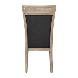   Rustic Gray Fabric Dining Chair | Oroa.com