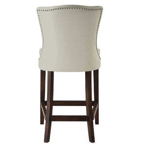   White Leather Inspired Counter Stool | Oroa.com