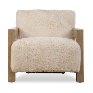   Cream Sheepskin Accent Chair | Oroa.com