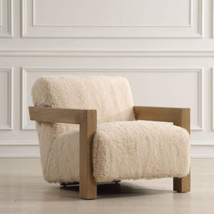   Cream Sheepskin Accent Chair | Oroa.com