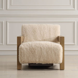   Cream Sheepskin Accent Chair | Oroa.com