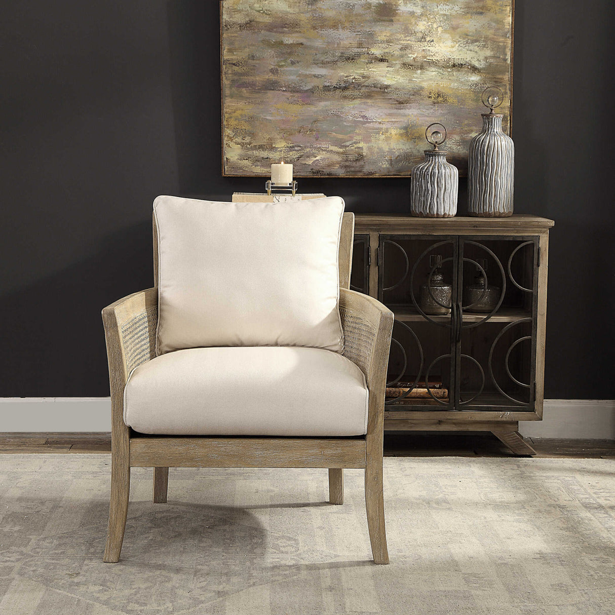   Caneword Padded Lounge Chair | Oroa.com