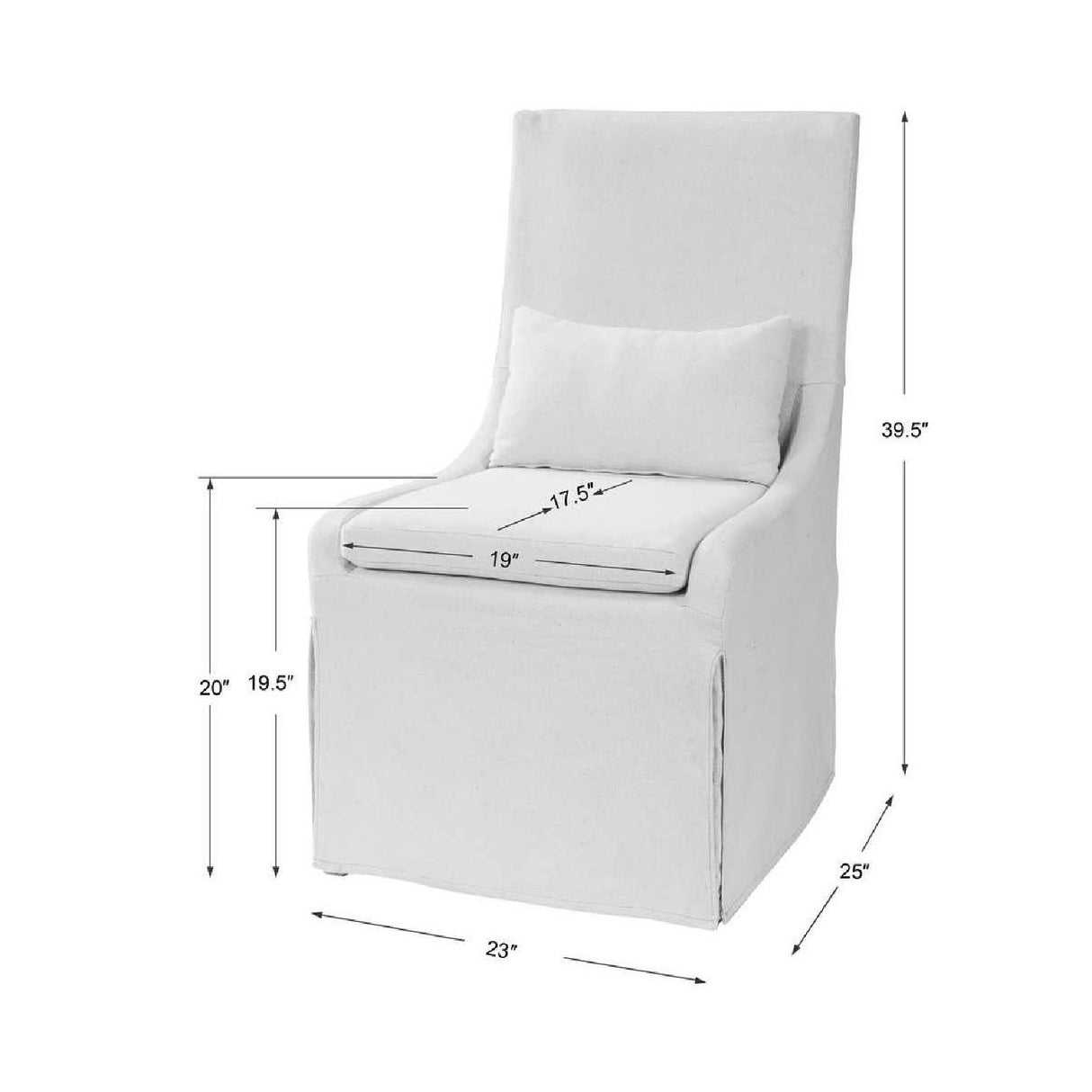   Slipcovered Accent Chair | Oroa.com
