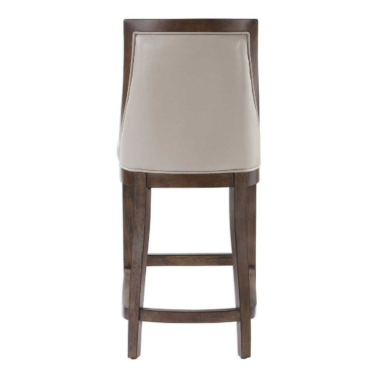   Beige Leather Counter Stool | Oroa.com
