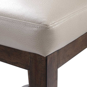   Beige Leather Counter Stool | Oroa.com