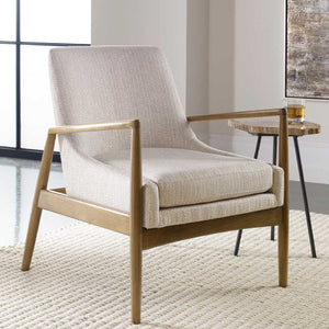   White Fabric Scandinavian Accent Chair | Oroa.com
