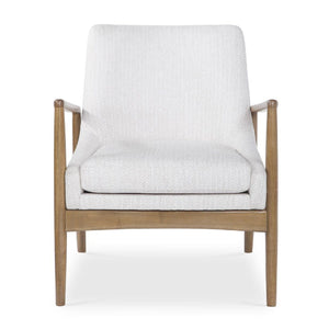   White Fabric Scandinavian Accent Chair | Oroa.com