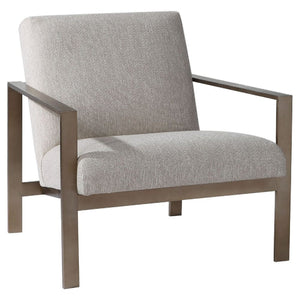   Beige Woven Fabric Accent Chair | Oroa.com