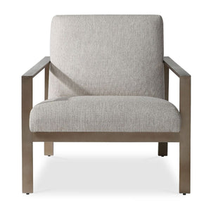   Beige Woven Fabric Accent Chair | Oroa.com