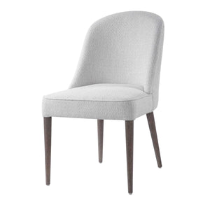   White Fabric Dining Chairs (2) | Oroa.com